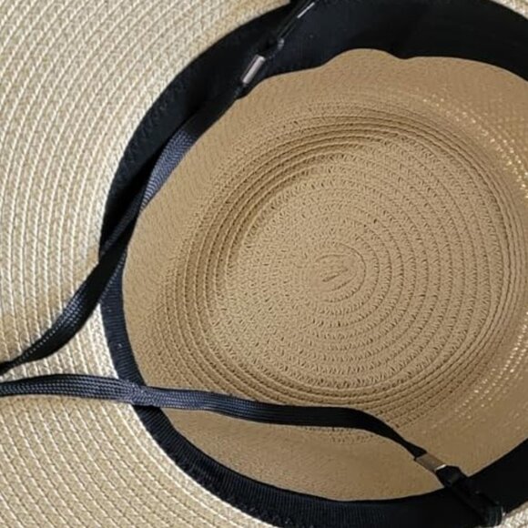Neiman Marcus Orange Panama Rancher Wide Brim Sun Hat - Picture 5 of 6